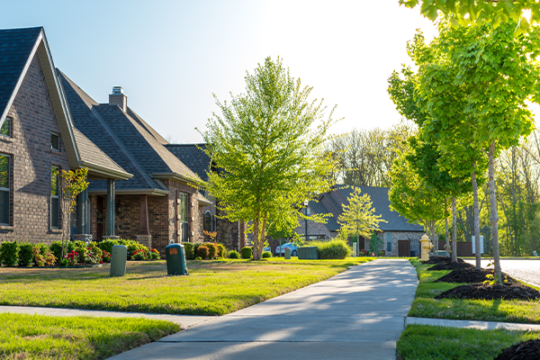 A neighborhood in Arkansas.