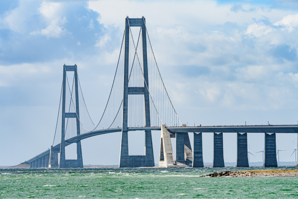 Picture of a suspension bridge in Northern California